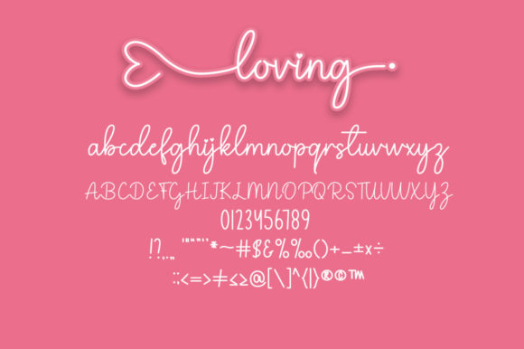 Loving Font Font Poster 5