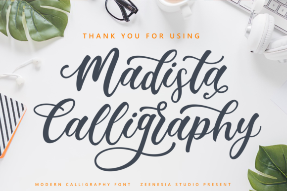 Madista Calligraphy Font Poster 11