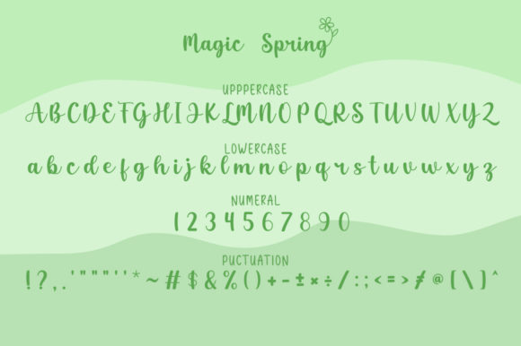 Magic Spring Font Poster 6