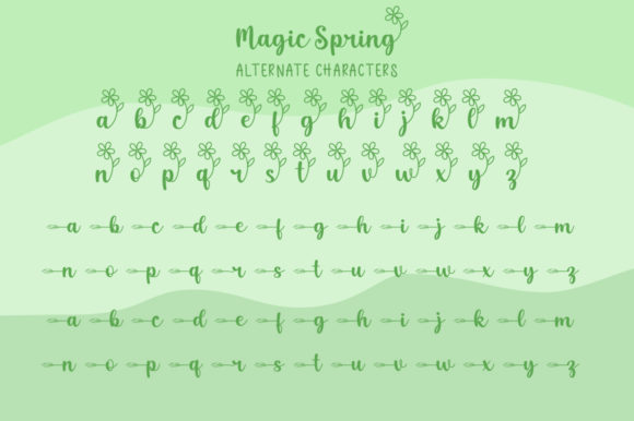 Magic Spring Font Poster 7