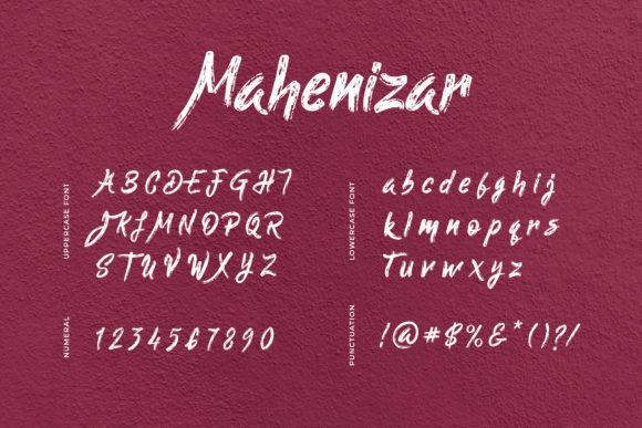 Mahenizar Font Poster 4
