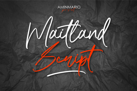 Maitland Font Poster 1