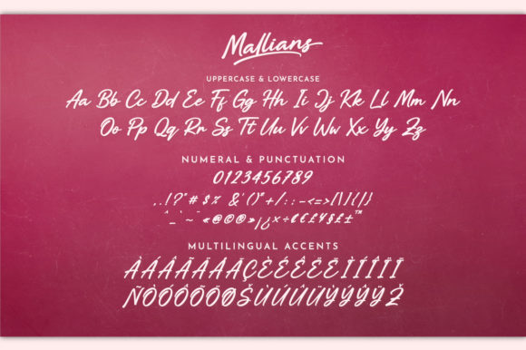 Mallians Font Poster 7