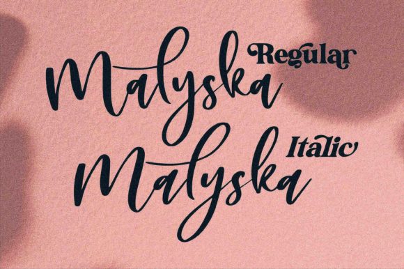 Malyska Font Poster 2