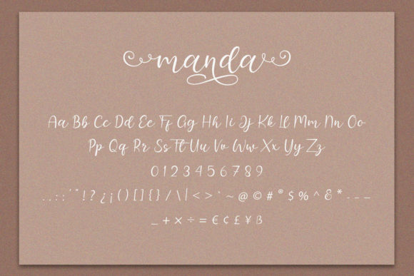 Manda Font Poster 8