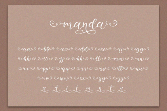 Manda Font Poster 9