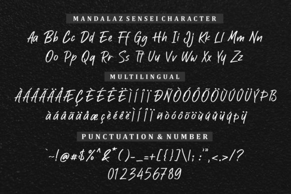 Mandalaz Sensei Font Poster 12