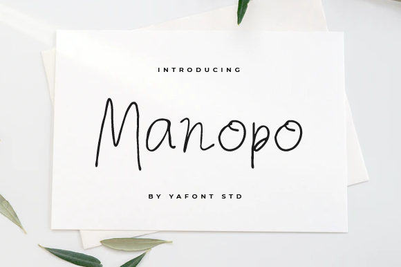 Manopo Font Poster 2