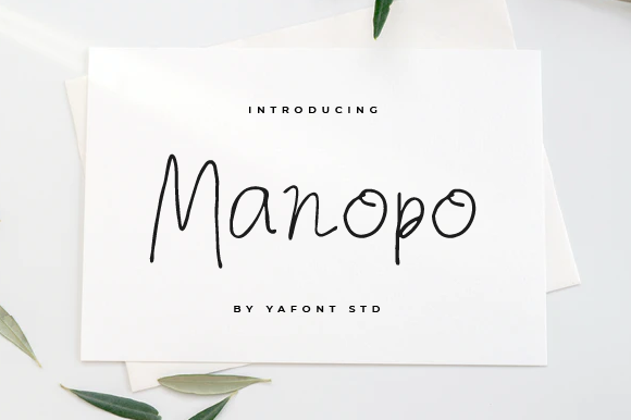 Manopo Font Poster 3