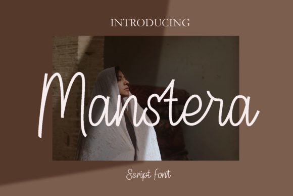 Manstera Font Poster 1