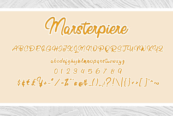 Masterpiere Font Poster 4