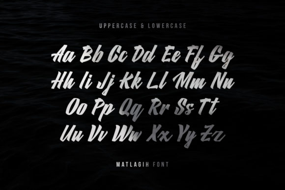 Matlagih Script Font Poster 7