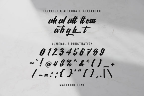 Matlagih Script Font Poster 8
