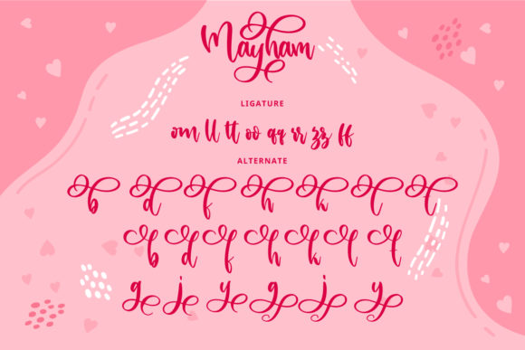 Mayham Font Poster 7