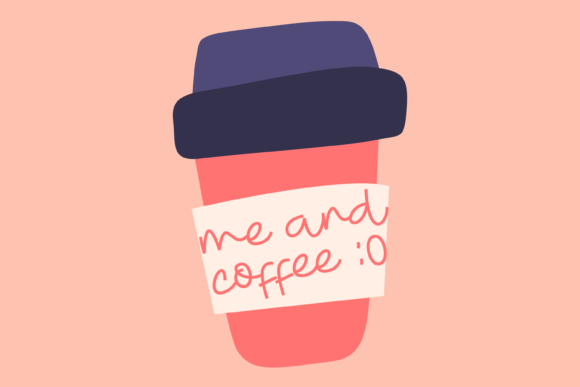 Me and Coffee Font Poster 2