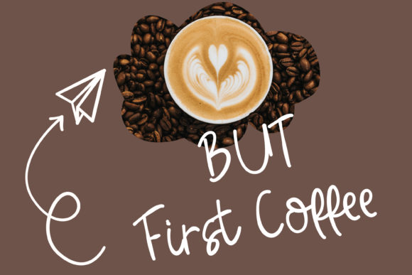 Me and Coffee Font Poster 3