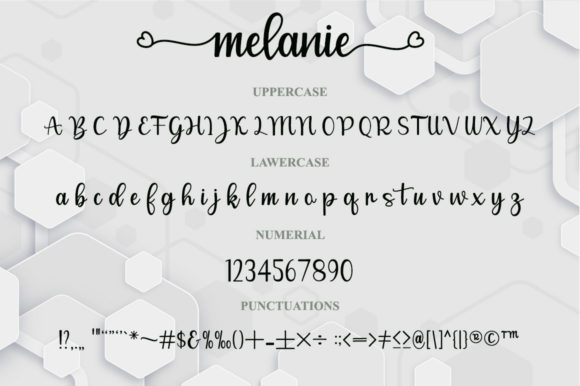 Melanie Font Poster 4
