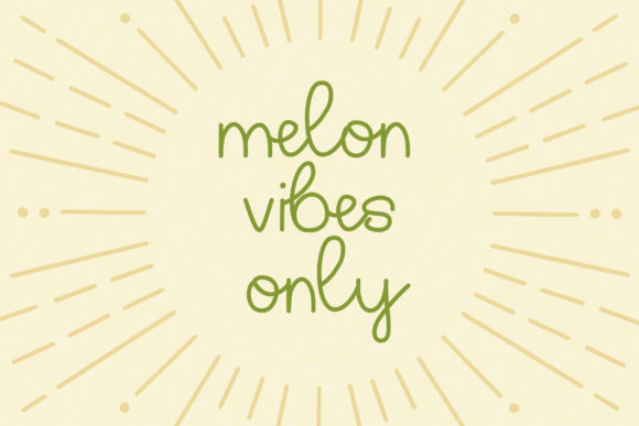 Melon Font Poster 5