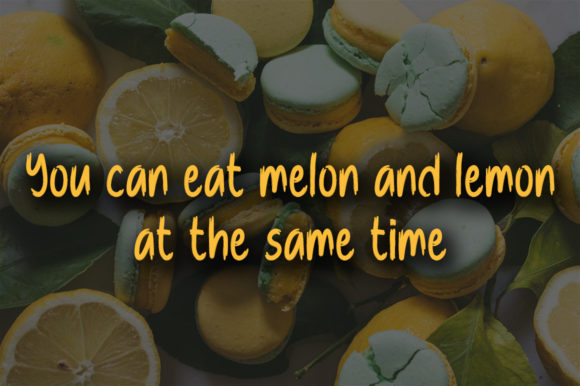 Melon Lemon Font Poster 4