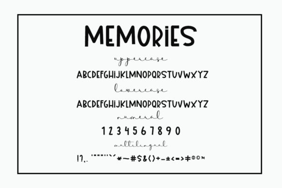 Memories Melodironald Font Poster 10