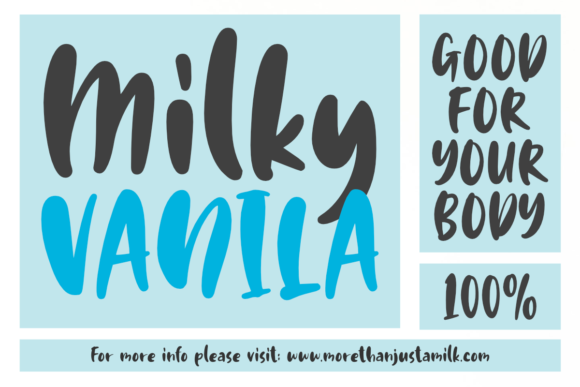 Milk Bath Font Poster 3