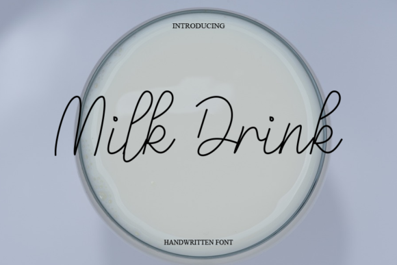 Milk Drink Font