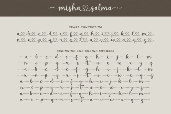 Misha Salma Font Poster 9