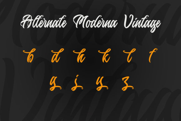 Moderna Vintage Font Poster 8