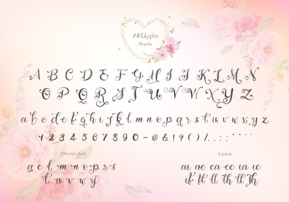 Moment in Love Font Poster 2