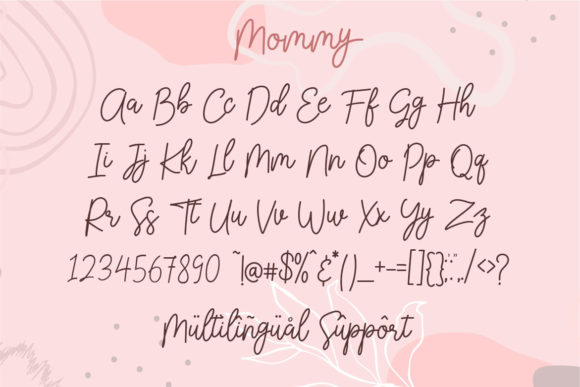 Mommy Font Poster 10