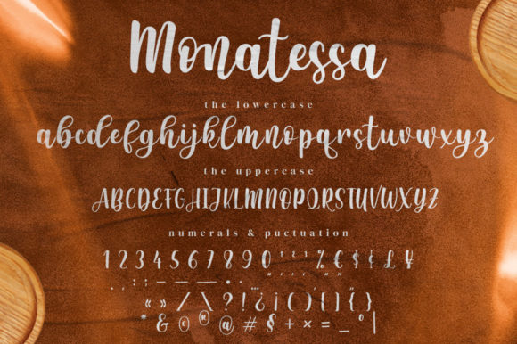 Monatessa Font Poster 12