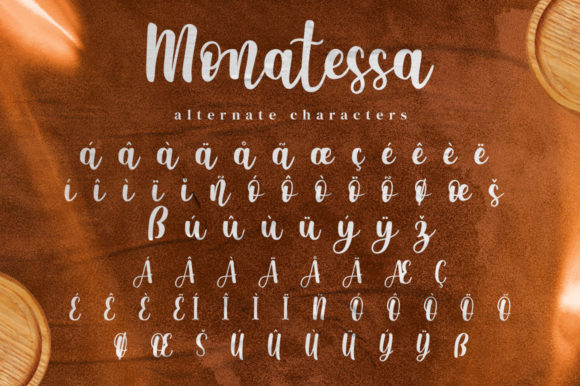 Monatessa Font Poster 13