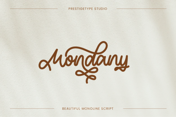 Mondany Font Poster 1