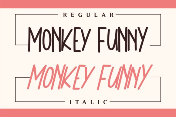 Monkey Funny Font Poster 2