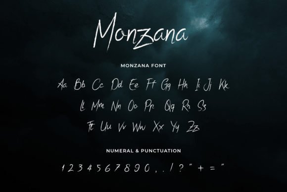 Monzana Font Poster 3