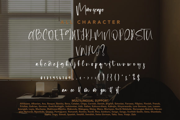 Moonscape Font Poster 9