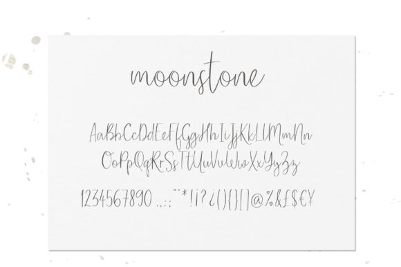Moonstone Font Poster 3