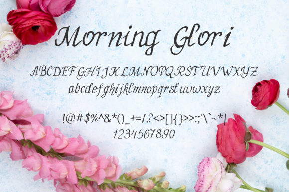 Morning Glori Font Poster 2