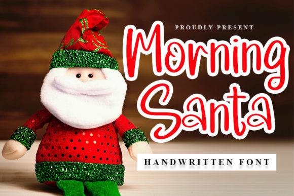 Morning Santa Font Poster 1