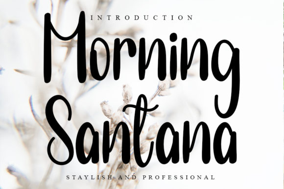Morning Santana Font Poster 1