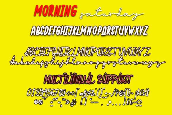 Morning Saturday Font Poster 6