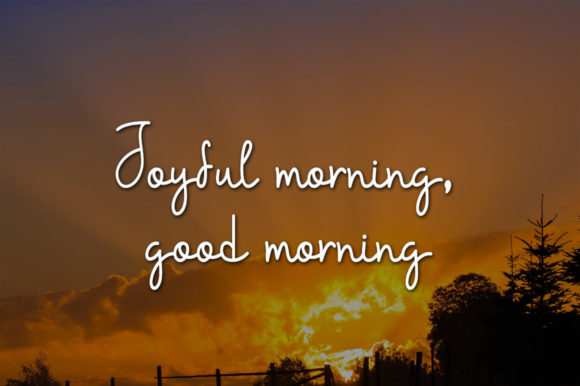 Morning Smile Font Poster 2