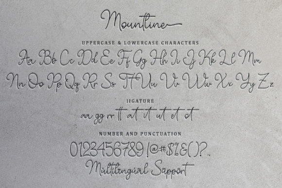 Mountline Font Poster 6