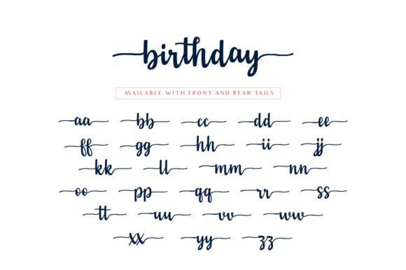 My Birthday Font Poster 6