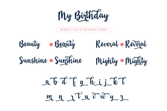 My Birthday Font Poster 7