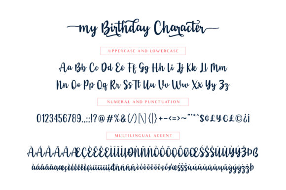 My Birthday Font Poster 8