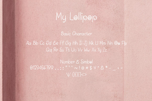 My Lollipop Font Poster 4