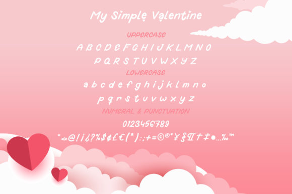 My Simple Valentine Font Poster 9