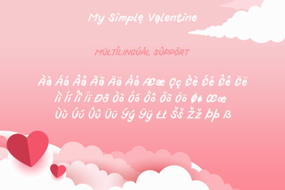 My Simple Valentine Font Poster 10