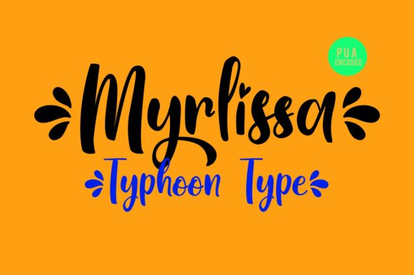 Myrlissa Font Poster 2